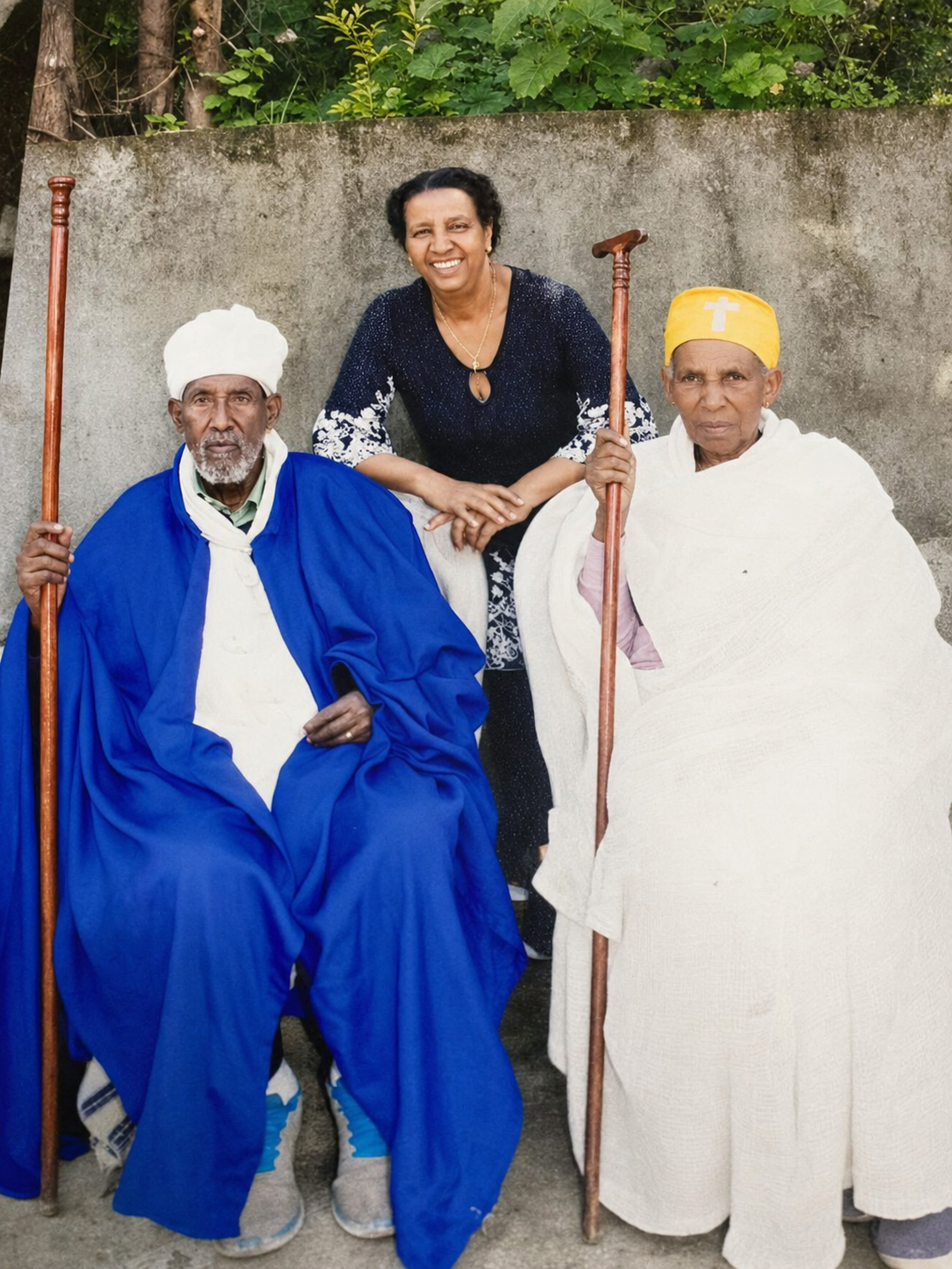Aba Mezmur Hawaz with family